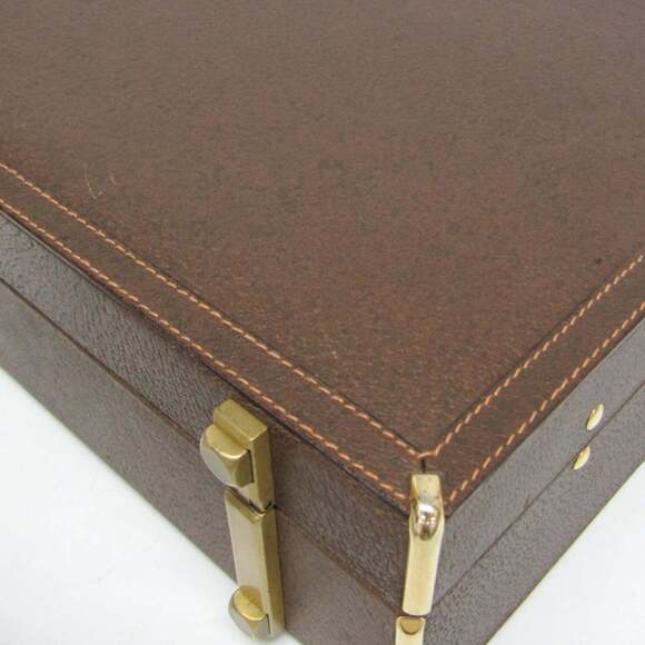 Gucci Interlocking G 016 20 0491 Men,Women Leather Attaché Case,Handbag Brown - Picture 7 of 16